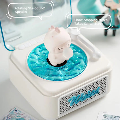 Retro Bluetooth Speaker with Ambient Light, White Noise, Alarm Clock, and TF/AUX Support - Aesthetic Decor for Bedroom and Living Room Audio
