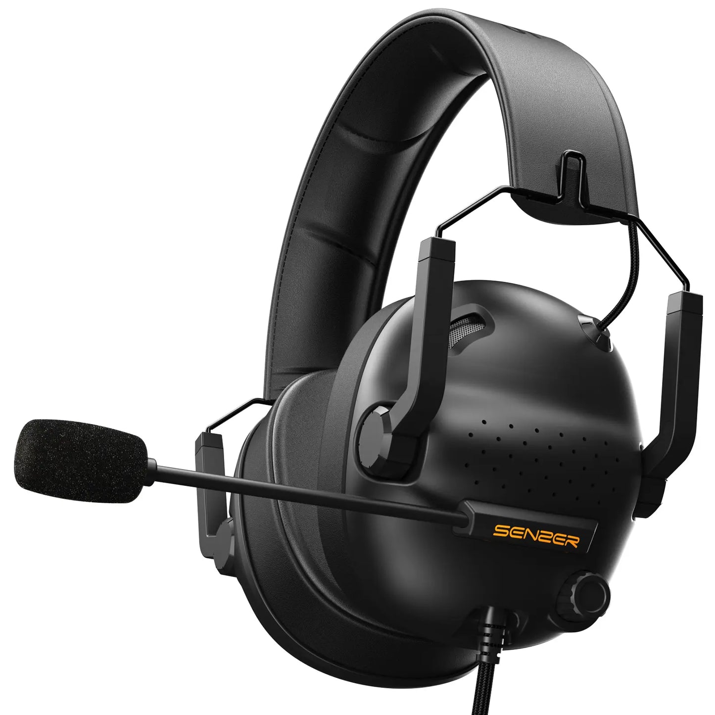 SENZER SG500 Pro Gaming Headset – Lightweight Wired Headphones with Noise-Cancelling Mic for PC, PS5, PS4, Xbox & Switch