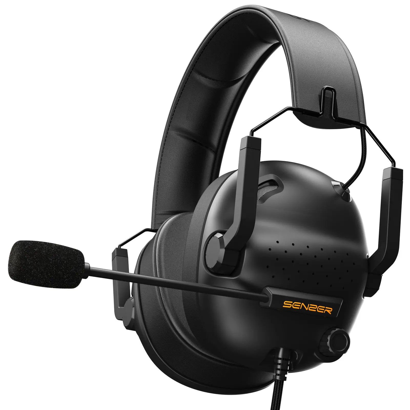 SENZER SG500 Pro Gaming Headset – Lightweight Wired Headphones with Noise-Cancelling Mic for PC, PS5, PS4, Xbox & Switch